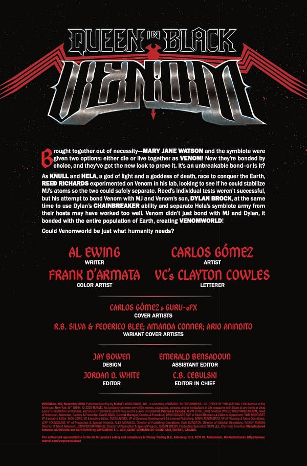 Interior preview page from VENOM #262 CARLOS GOMEZ COVER