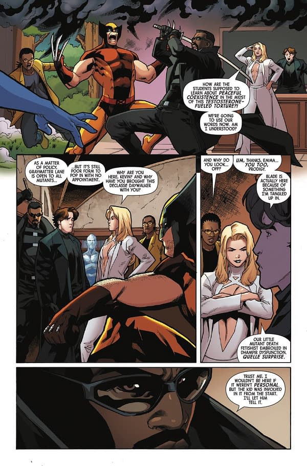Interior preview page from X-MEN UNITED #7 STEFANO CASELLI COVER