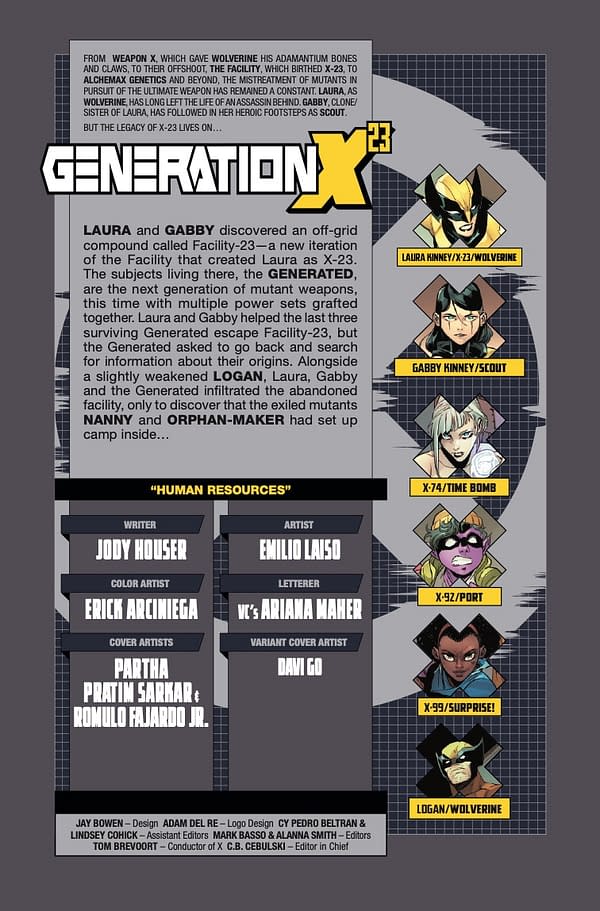 Interior preview page from GENERATION X-23 #8 PARTHA PRATIM COVER