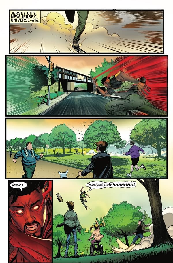 Interior preview page from ULTIMATE IMPACT: REBORN #5 LEINIL YU COVER