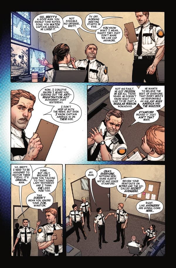 Interior preview page from CIVIL WAR: UNMASKED #5 GEOFF SHAW COVER