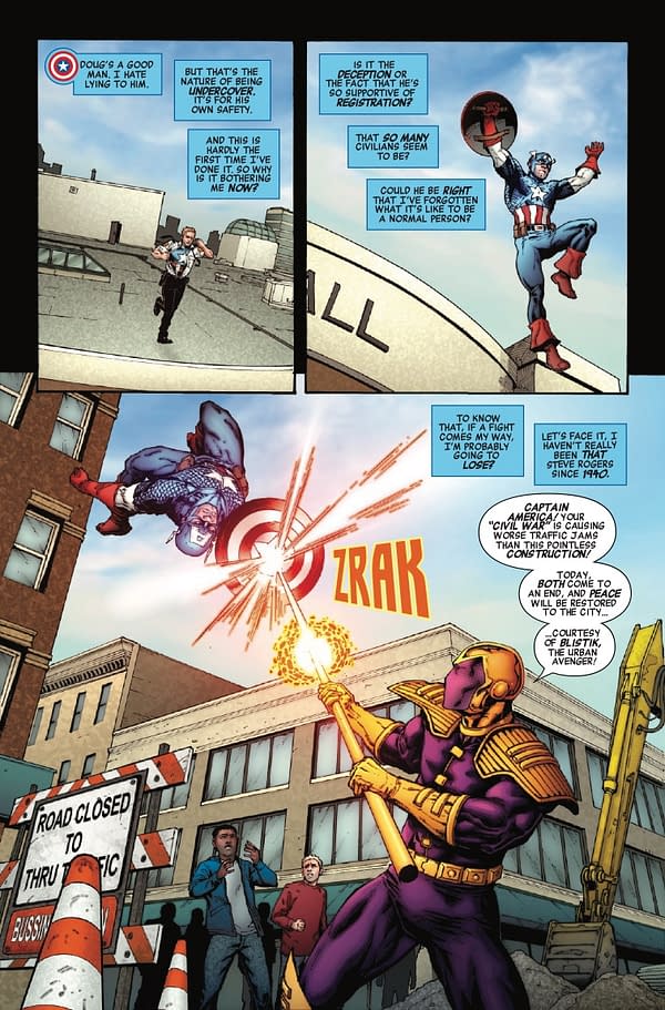 Interior preview page from CIVIL WAR: UNMASKED #5 GEOFF SHAW COVER