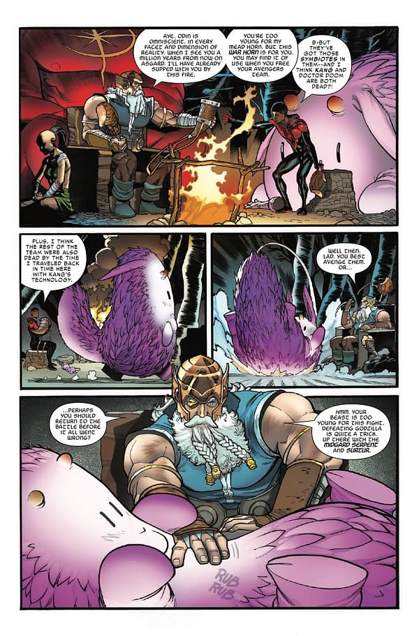 Interior preview page from GODZILLA CONQUERS THE MULTIVERSE #3 DAVID MARQUEZ COVER
