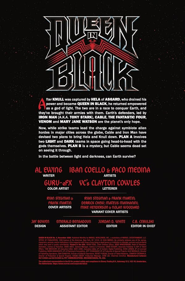 Interior preview page from QUEEN IN BLACK #4 RYAN STEGMAN COVER