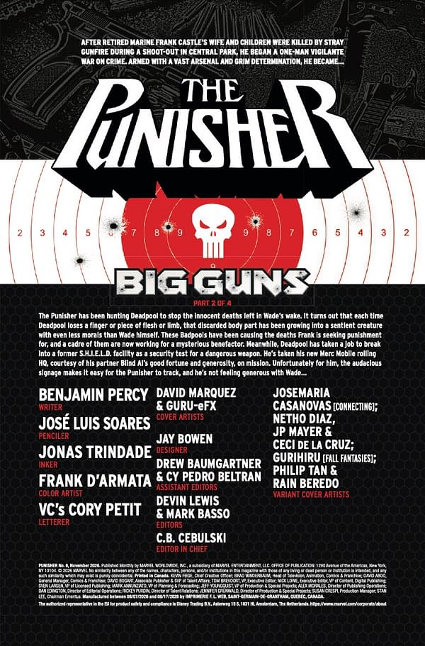 Interior preview page from THE PUNISHER #8 DAVID MARQUEZ COVER
