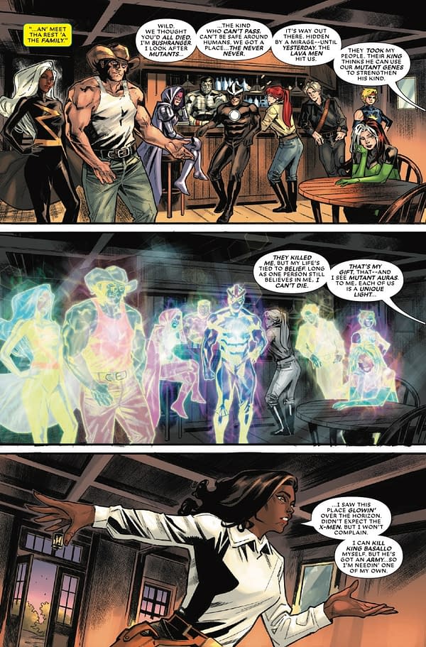 Interior preview page from X-MEN: OUTBACK #4 RUSSELL DAUTERMAN COVER