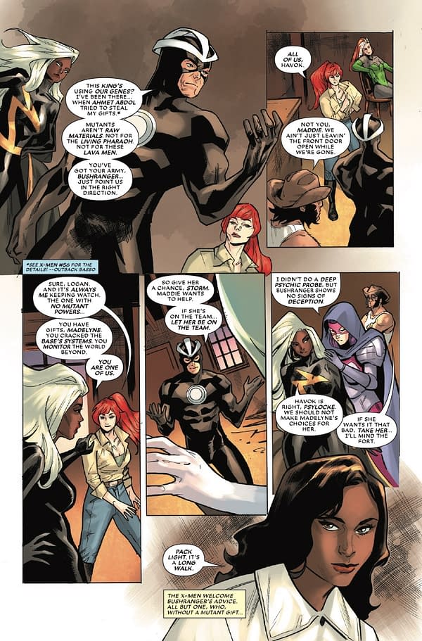 Interior preview page from X-MEN: OUTBACK #4 RUSSELL DAUTERMAN COVER