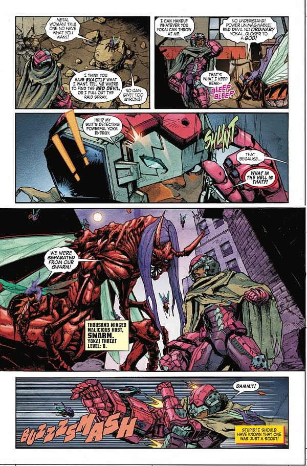 Interior preview page from MARVEL MANGAVERSE: IRON KNIGHT #1 YUJI KAKU COVER