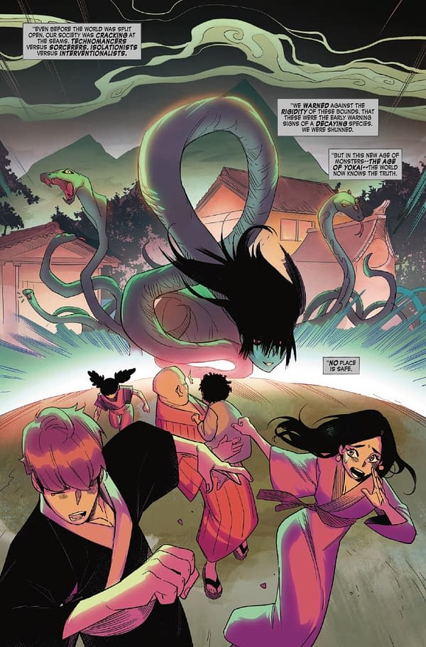 Interior preview page from MARVEL MANGAVERSE: ARCANE AVENGERS #1 YUJI KAKU COVER