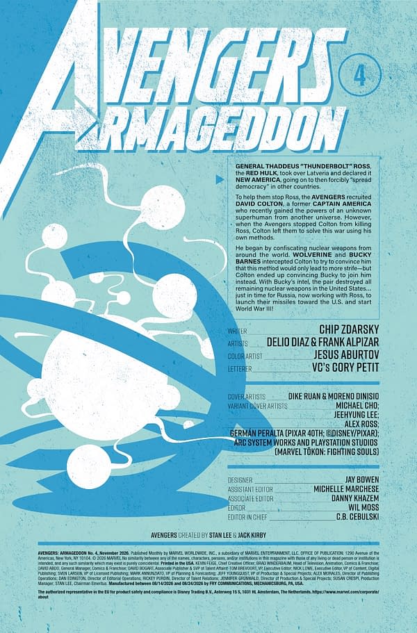 Interior preview page from AVENGERS: ARMAGEDDON #4 DIKE RUAN COVER