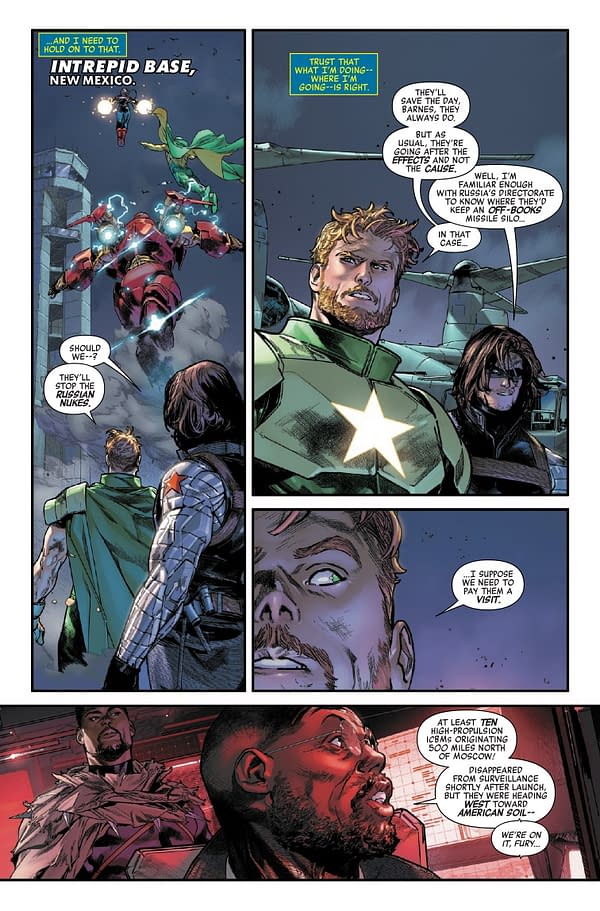 Interior preview page from AVENGERS: ARMAGEDDON #4 DIKE RUAN COVER