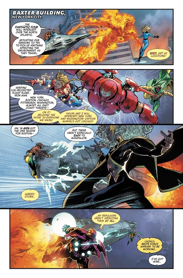 Interior preview page from AVENGERS: ARMAGEDDON #4 DIKE RUAN COVER