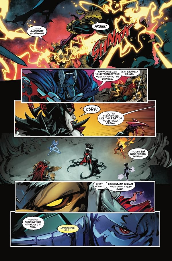 Interior preview page from QUEEN IN BLACK: DEFENDERS OF LIGHT AND DARK #3 MATTEO LOLLI COVER