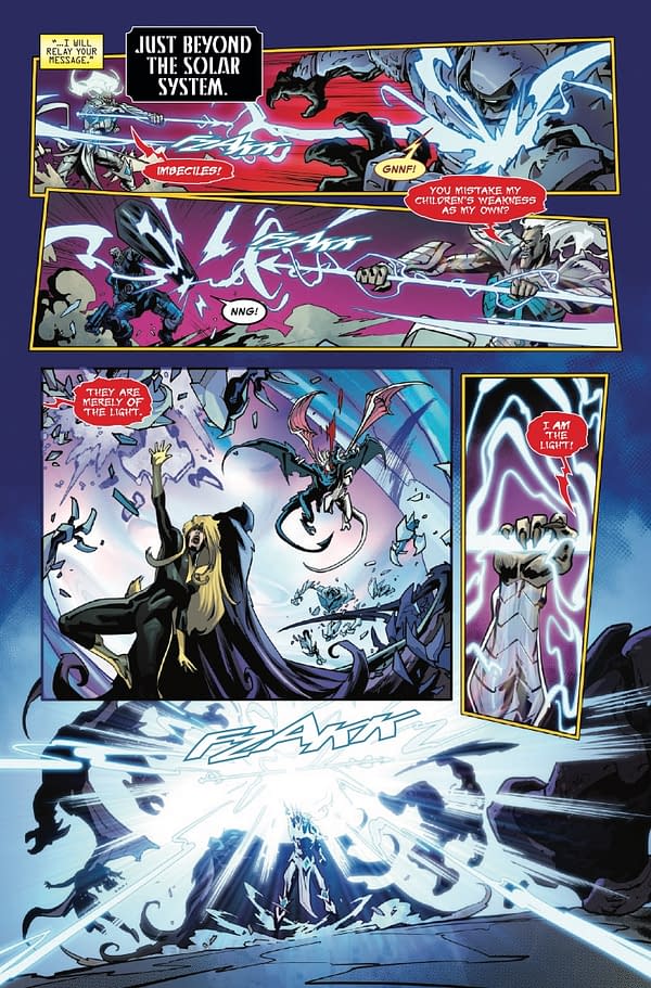 Interior preview page from QUEEN IN BLACK: DEFENDERS OF LIGHT AND DARK #3 MATTEO LOLLI COVER