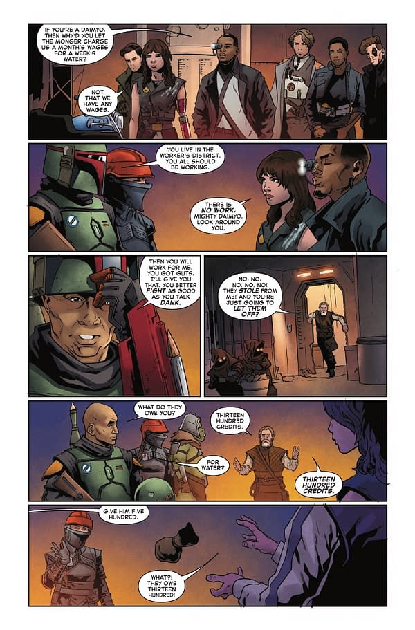 Interior preview page from STAR WARS: THE BOOK OF BOBA FETT #3 KEN LASHLEY COVER