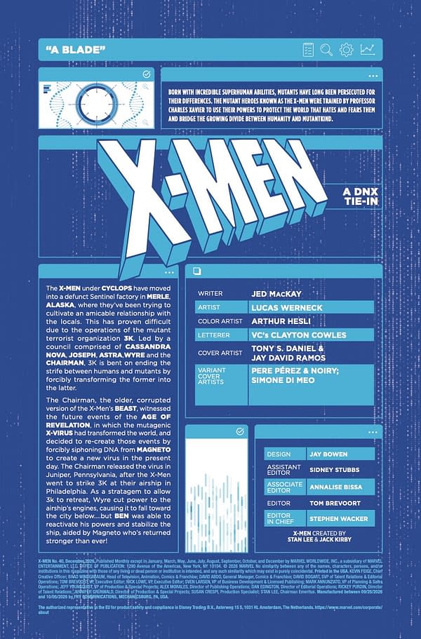 Interior preview page from X-MEN #40 TONY DANIEL COVER