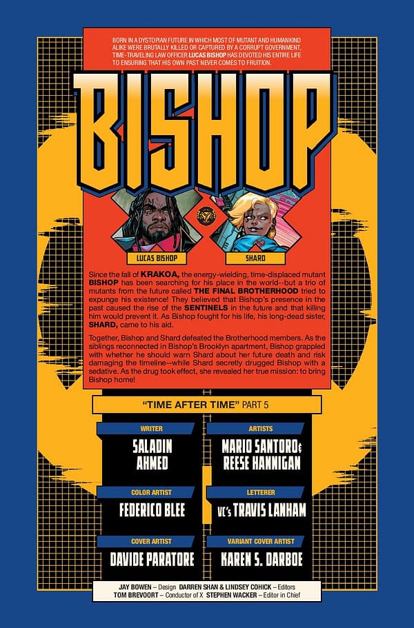 Bishop #5 Preview: Time Travel Siblings Pick Family or Timeline