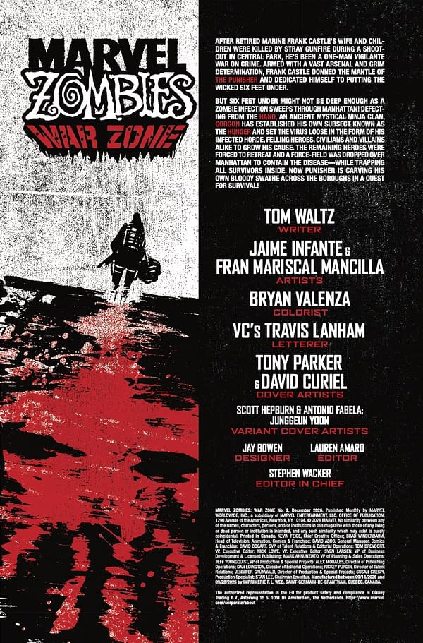 Interior preview page from MARVEL ZOMBIES: WAR ZONE #2 JUNGGEUN YOON COVER