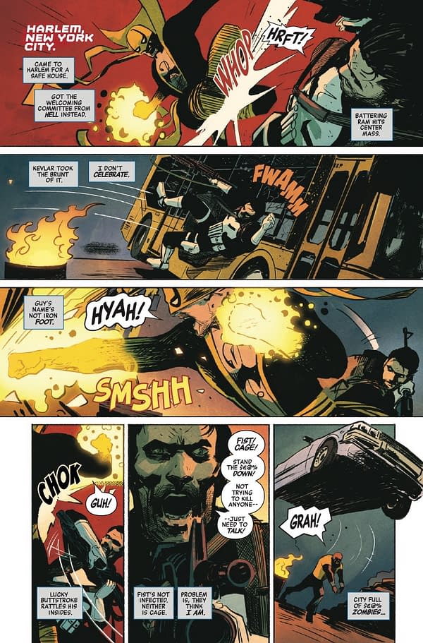 Interior preview page from MARVEL ZOMBIES: WAR ZONE #2 JUNGGEUN YOON COVER