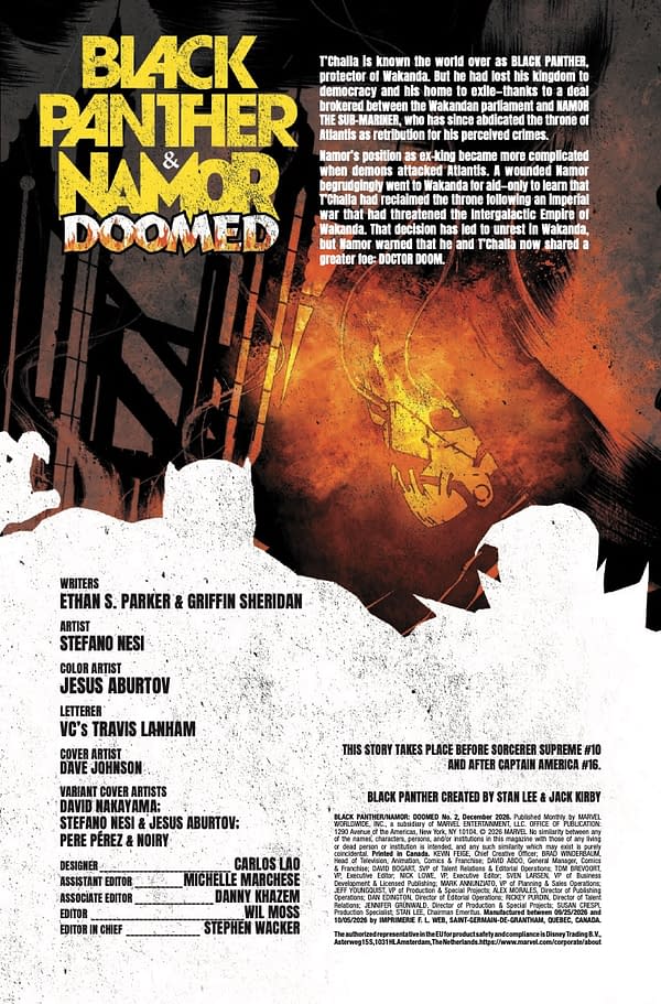 Black Panther / Namor: Doomed #2 Preview: A Hell of a Road Trip