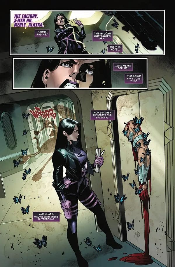 Interior preview page from PSYLOCKE #3 MAHMUD ASRAR COVER