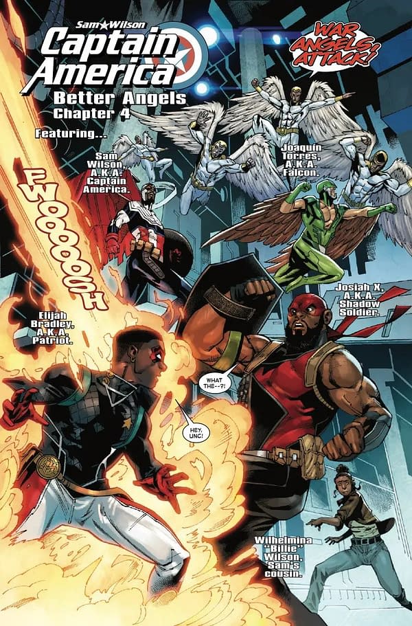 Interior preview page from SAM WILSON: CAPTAIN AMERICA #4 TAURIN CLARKE COVER