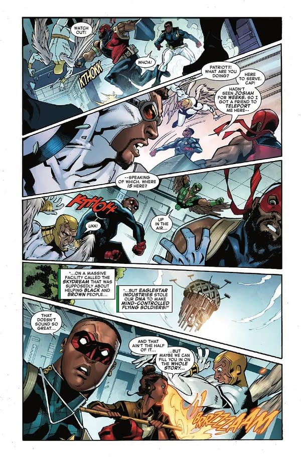 Interior preview page from SAM WILSON: CAPTAIN AMERICA #4 TAURIN CLARKE COVER