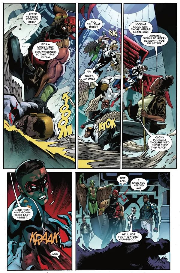 Interior preview page from SAM WILSON: CAPTAIN AMERICA #4 TAURIN CLARKE COVER