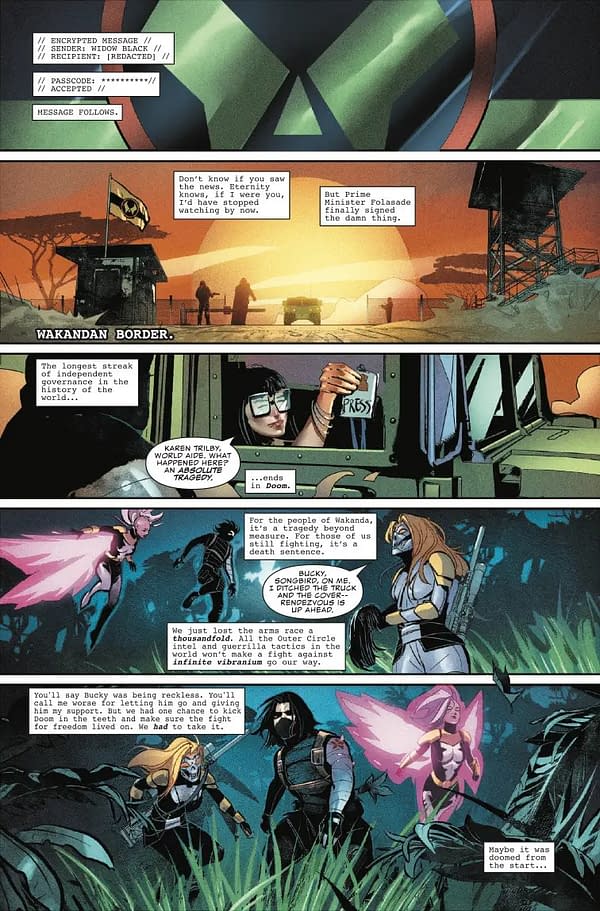Interior preview page from THUNDERBOLTS: DOOMSTRIKE #3 LEINIL YU COVER