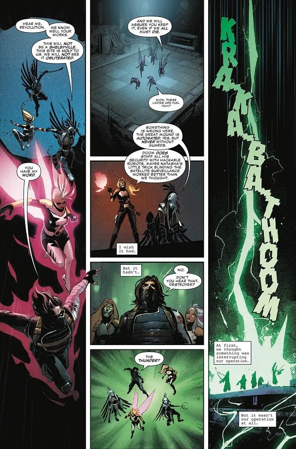 Interior preview page from THUNDERBOLTS: DOOMSTRIKE #3 LEINIL YU COVER
