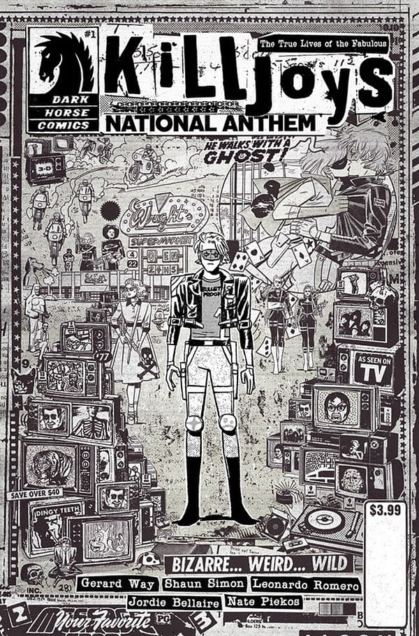 The True Lives of the Fabulous Killjoys: National Anthem #1 cover. Credit: Dark Horse Comics.