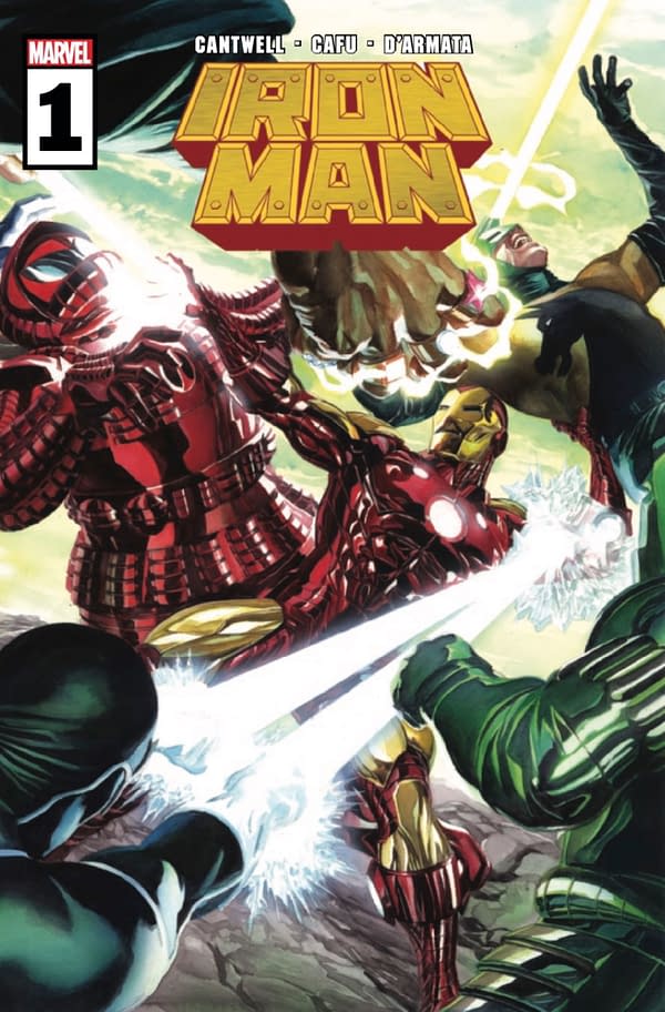 Cantwell and Cafu's Iron Man #1 cover. Credit: Marvel