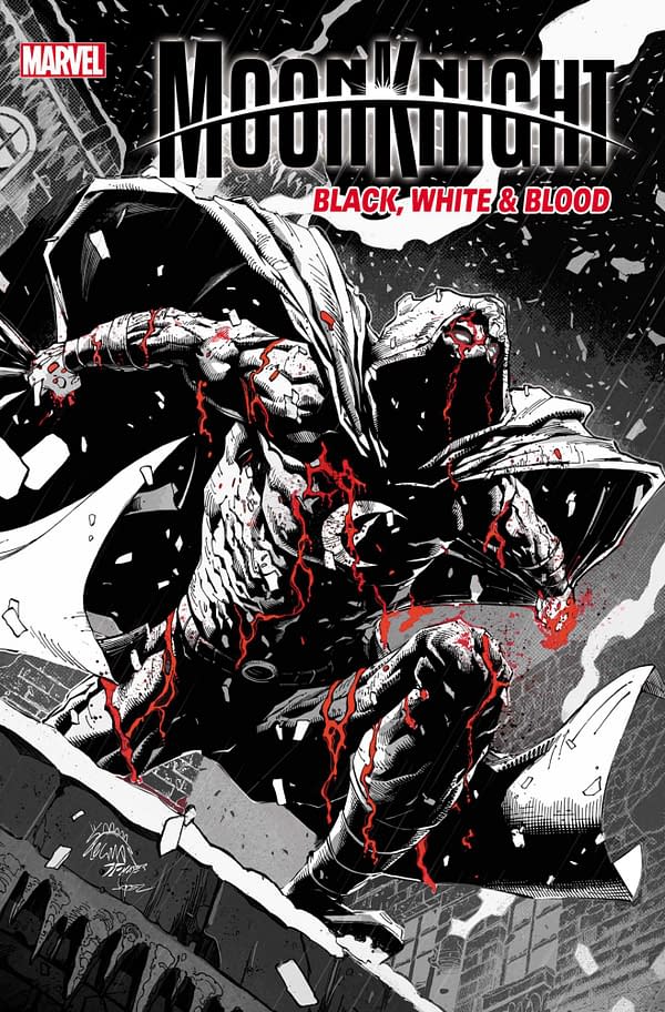 Cover image for MOON KNIGHT: BLACK, WHITE & BLOOD #2 RYAN STEGMAN COVER