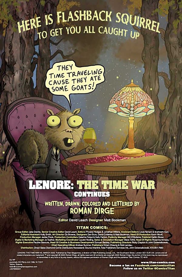 Interior preview page from Lenore: The Time War #2