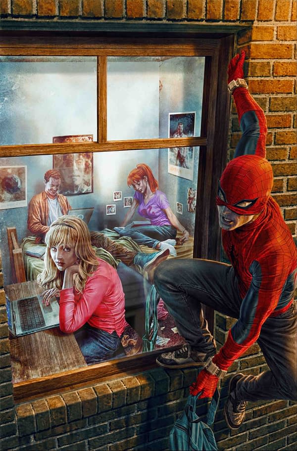 Cover image for AMAZING SPIDER-MAN #17 LEE BERMEJO AMAZING VISIONS VIRGIN VARIANT