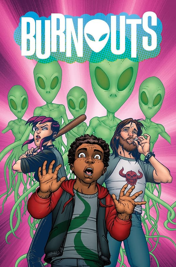 Let's Come Up with an Alternative Name for Burnouts, a New Drugs'N'Aliens Comic by Dennis Culver and Geoffo from Image