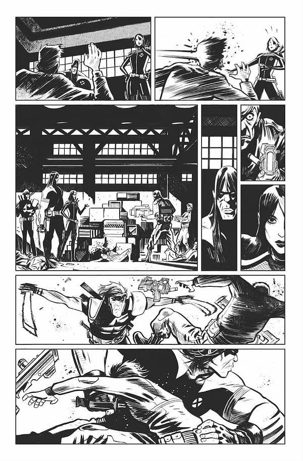 5 Interior Pages from Dylan Burnett for X-Force #1