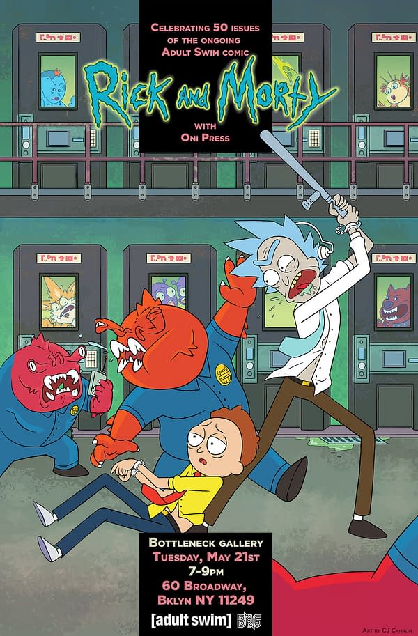Oni Press to Unveil Rick and Morty #50 Variants at Brooklyn Art Gallery