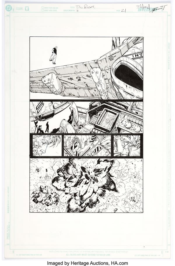 Alan Moore and Jim Lee WildC.A.T.S Original Artwork At Auction