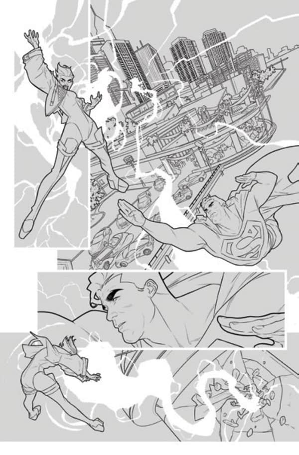 Jamal Campbell's Work In Progress For Superman #1