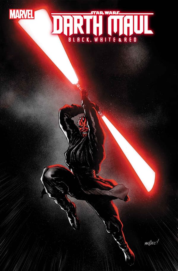 Cover image for STAR WARS: DARTH MAUL - BLACK, WHITE & RED #4 DAVID MARQUEZ VARIANT