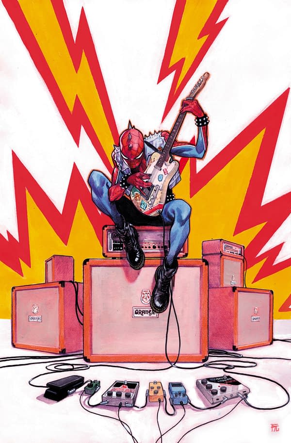 Cover image for SPIDER-SOCIETY #4 DIKE RUAN SPIDER-PUNK VIRGIN VARIANT