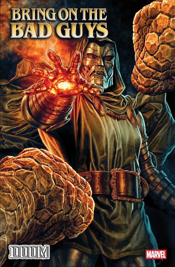 Cover image for BRING ON THE BAD GUYS: DOOM #1 LEE BERMEJO COVER