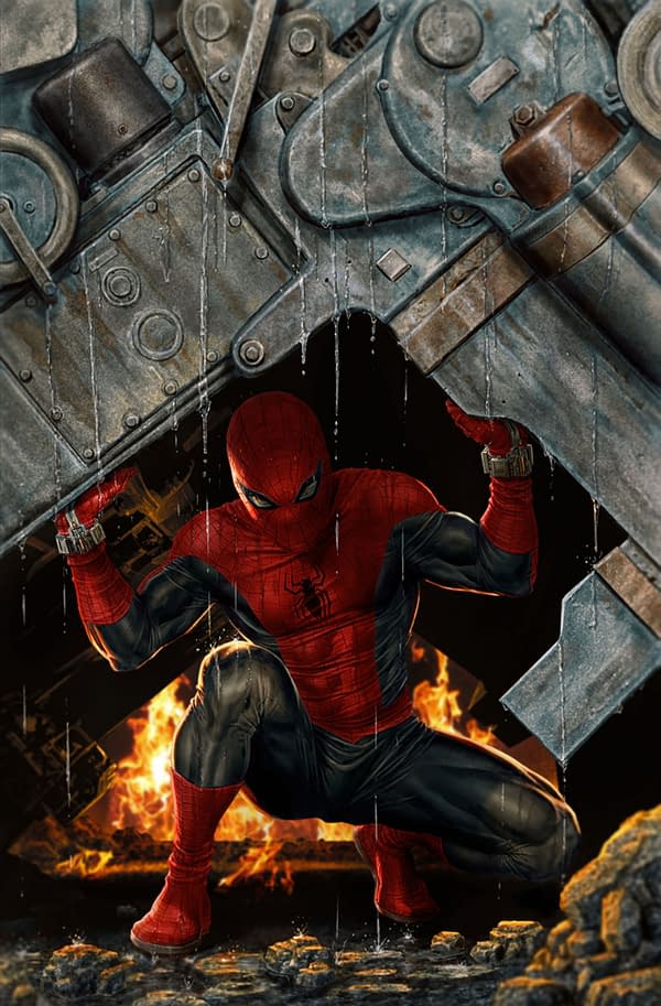 Cover image for AMAZING SPIDER-MAN #14 LEE BERMEJO AMAZING VISIONS VIRGIN VARIANT
