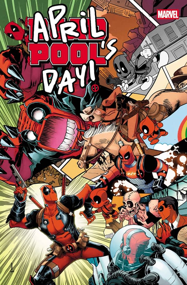 Cover image for DEADPOOL: APRIL POOL'S DAY #1 DAVID BALDEóN COVER