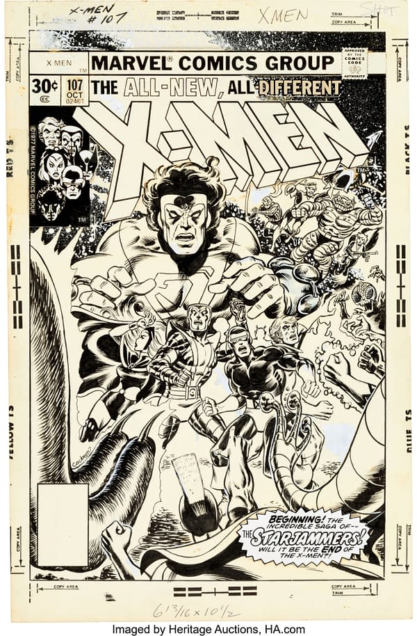 Dave Cockrum Original Art Cover For Uncanny X-Men #107 At Auction