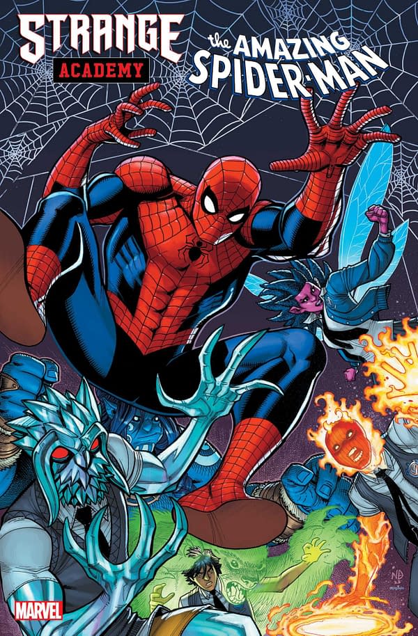 Cover image for STRANGE ACADEMY: THE AMAZING SPIDER-MAN #1 NICK BRADSHAW COVER