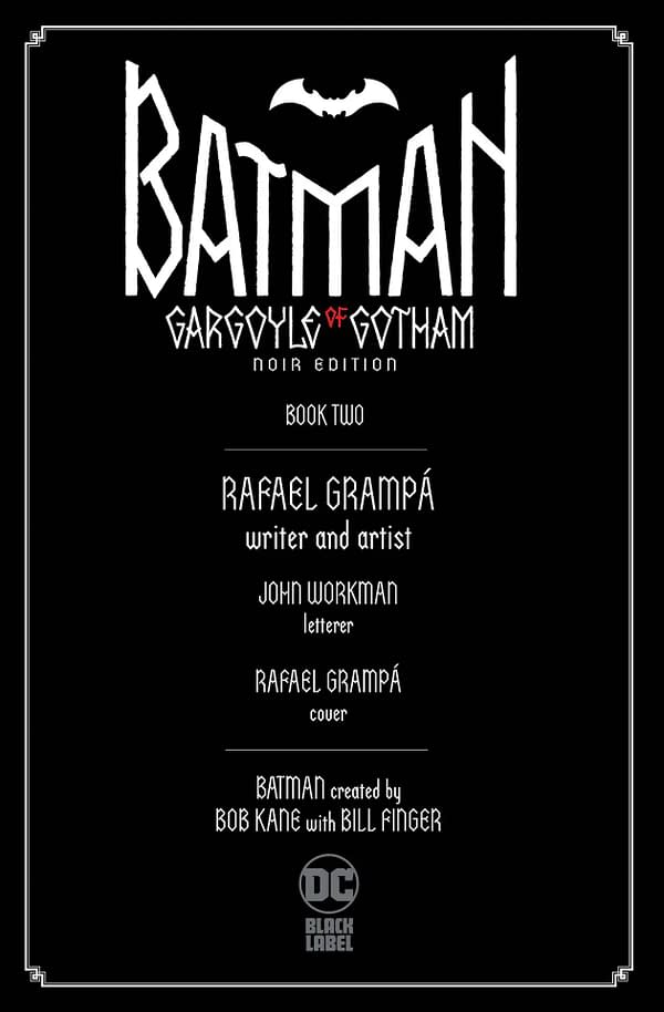 Interior preview page from Batman: Gargoyle of Gotham Noir Edition #2