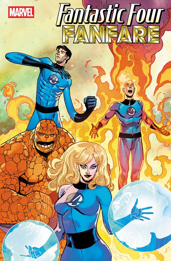 Cover image for FANTASTIC FOUR FANFARE #1 SARA PICHELLI FOIL VARIANT