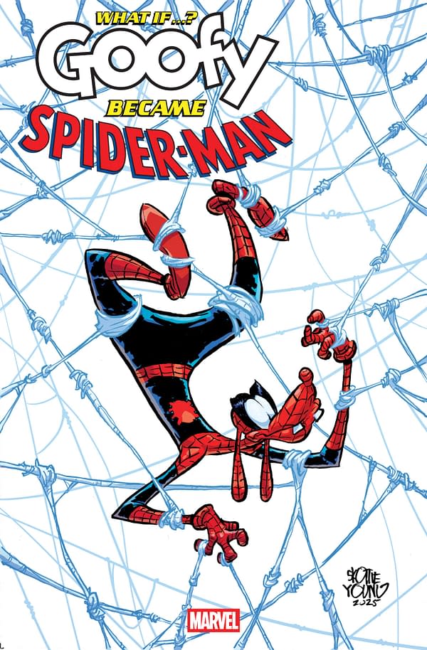 Cover image for MARVEL & DISNEY: WHAT IF...? GOOFY BECAME SPIDER-MAN #1 SKOTTIE YOUNG VARIANT